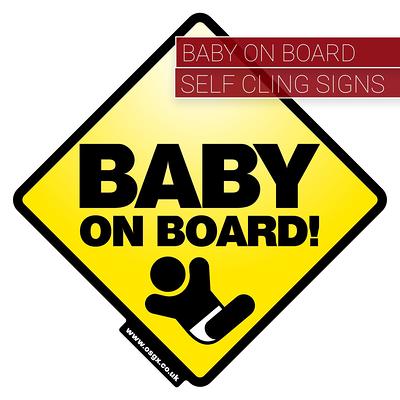 Safety 1ˢᵗ Baby On Board Sign, Yellow