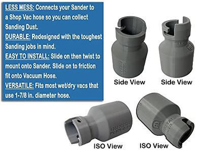 Vacuum Hose Adapter BLACK+DECKER 5-inch Random Orbit Sander to Rigid Shop  Vac