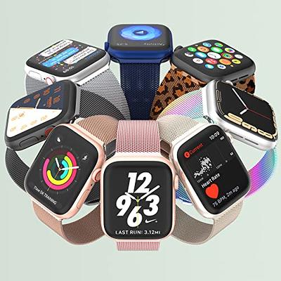  Marge Plus Compatible with Apple Watch Band Series SE 9 8 7 6 5  4 3 2 1 Ultra 49mm 45mm 41mm 44mm 40mm 42mm 38mm, Genuine Leather  Replacement Band for
