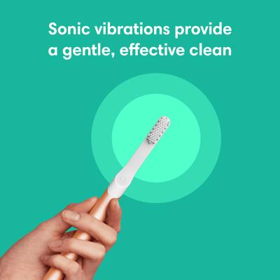 Clean Toothbrush Medium Bristles Soft Grip Bamboo Hard Vibrating