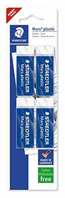 Staedtler Mars Erasers, White, 4/Pack (526 50 BK4)