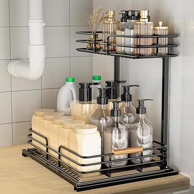 REALINN Under Sink Organizers and Storage, Pull Out Kitchen Under Sink Storage  Rack, Bathroom Cabinet Organizer Baskets - Yahoo Shopping