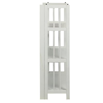 IRIS 38 H 3 Tier Storage Organizer Shelf With Footboard PinkWhite - Office  Depot