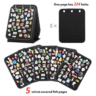 PACMAXI Pin Display Holder, Brooch Pin Organizer, Enamel Pin Display Pages  for Store 240+ Pins, Pin Collection Storage Calendar Stand with 3 Binders  and 5 Pages (Not Include Any Accessories) (black) - Yahoo Shopping