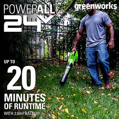 Axial Cordless Leaf Blower, 20-Volt Battery, 90-MPH