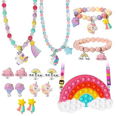 PinkSheep Unicorns Gifts for Girls 10 Pc Rainbow Gifts Unicorn