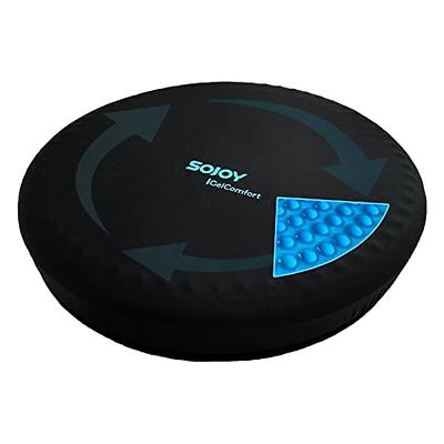 SOJOY Swivel Gel Seat Cushion for Elderly 360 Degree Rotation Seat