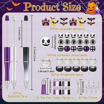 Seajan 60 Pcs Beadable Pen Beaded Pens Plastic Ballpoint Pens Beadable Pens  Bulk DIY Pens Making Kit Halloween Beads for Crafts DIY Bead Pen for Women  Kids Office School DIY(Bat) - Yahoo