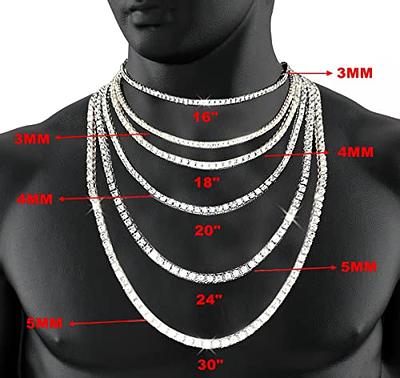 HH Bling Empire Men's Iced Out Cuban Link Chain Necklace Bracelet