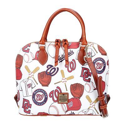 Dooney & Bourke Women's White Chicago Cubs Game Day Zip Satchel