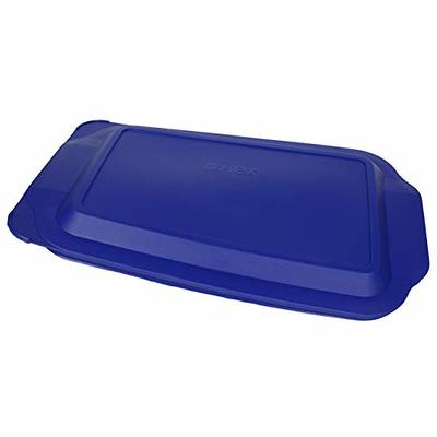 Pyrex (1) 233 3qt Glass Baking Dish and (1) 233-PC Red Plastic Lid