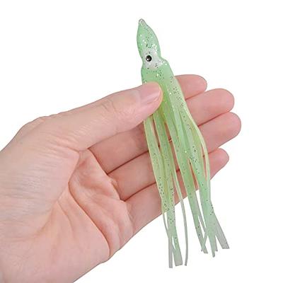 Squid Skirts Fishing Saltwater Octopus Fishing Lures, 30pcs Multicolor Soft  Plastic Octopus Skirts Luminous Squid Skirts Trolling Fishing Lures for