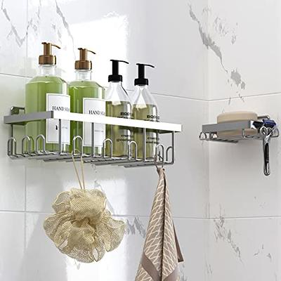 Adhesive Shower Caddy Organizer for Bathroom - Tile Shower Shelf for Inside  Shower with Soap Holder, Adhesive No Drilling Traceless Organization and  Storage Basket Shelf For Bathroom and Kitchen - Yahoo Shopping