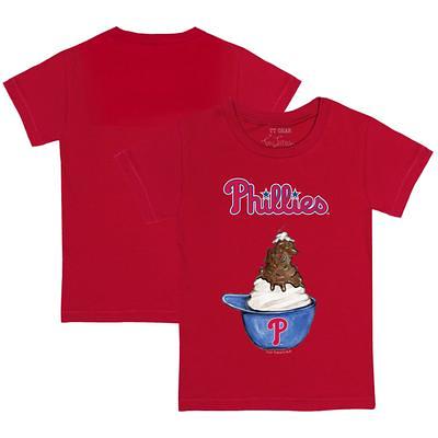 Lids Philadelphia Phillies Tiny Turnip Toddler Baseball Tear T-Shirt - Red