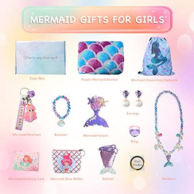 Princess Bracelet Kids Girls, Mermaid Gift Set Birthday