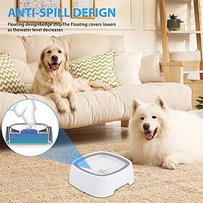 LumoLeaf Dog Water Bowl Dog Bowl No-Spill Pet Water Bowl 35oz Slow Water  Feeder Dog Bowl Vehicle Carried Dog Water Bowl for Dogs/Cats/Pets