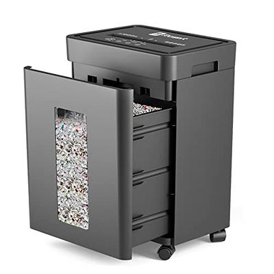 Bonsaii Office Paper Shredder, 110-Sheet Autofeed Heavy Duty Paper  Shredder, 30 Minutes Micro Cut Home Office Shredders with 4 Casters, P-4  Security