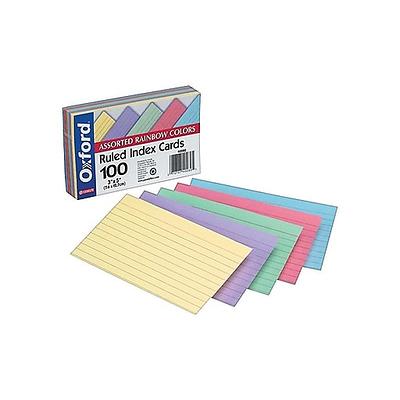 Oxford Index Cards, Ruled, 4x6 Inch - 100 cards