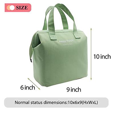 Mziart Insulated Lunch Bag Simple Bento Cooler Bag Lunch Tote Bag for Lunch  Box for Women Men Adult Picnic Working Hiking Beach (Light Green) - Yahoo  Shopping