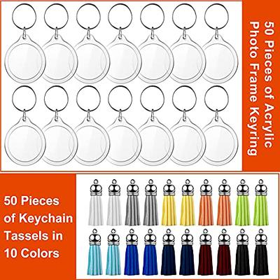 BEAUTOPE 10 PCS Acrylic Keychain Blanks Photocard Holder Keychain