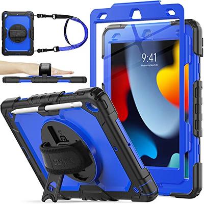 Akkerds Case Compatible with iPad 10.2 Inch 2021/2020 iPad 9th/8th  Generation & 2019 iPad 7th Generation with Pencil Holder, Protective Case  with Soft