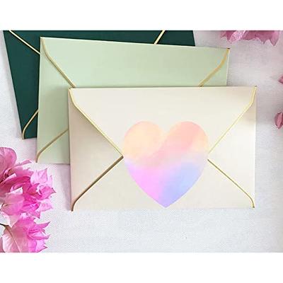 Pink Glitter Heart Stickers,2 Inch Label Stickers Holographic