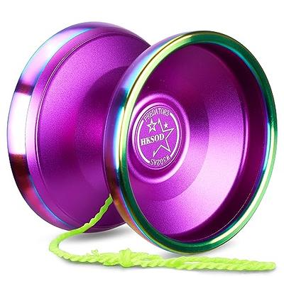 Professional Yoyo Y03-Hertz, Unresponsive Yoyo for Kids/Adults, Pro  Aluminum Metal Yo-Yo Ball for Intermediate Advanced + Extra 12 Yoyo Strings  + Yoyo