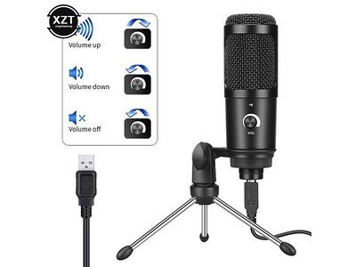  Pyle USB Microphone Podcast Recording Kit - Audio Cardioid  Condenser Mic w/Desktop Stand and Pop Filter - for Gaming PS4, Streaming,  Podcasting, Studio, , Works w/Windows Mac PC PDMIKT120 : Musical