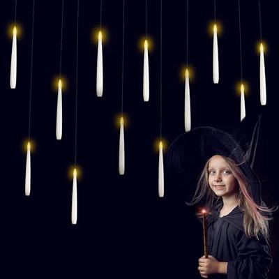 Floating Candles with Magic Wand Remote, 12 Pcs Hanging Candles with  String, 6.6'' Flameless Battery Operated Candles, Flickering LED Candles  for Christmas Decoration, Christmas Gifts for Kids Adults - Yahoo Shopping