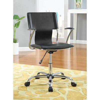 Executive Chair Red Barrel Studio Upholstery Color: Black/Silver