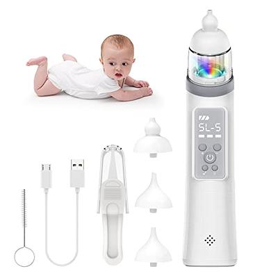 Baby Nasal Aspirator, Electric Nose Booger Sucker for Baby, Automatic Baby  Nose Cleaner USB Rechargeable with 5 Suctions Modes, Music & Colorful Light  Soothing Function for Infants Toddlers Kids Child 