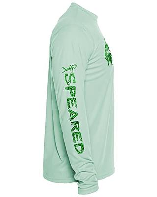  UPF 50+ Rash Guard For Men Swim Shirts For Men UV Sun  Protection Fishing Shirts For Men Long Sleeve Sun Shirts Light Green