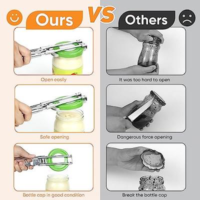 2PCS Master Jar Opener Adjustable Jar & Bottle Opener, Multifunctional  Stainless Steel Manual Can Opener Jar Lid Gripper, Easy Open Adjustable Jar