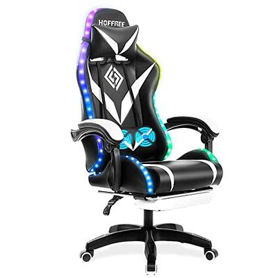 Hanover Commando Ergonomic Gaming Chair with Adjustable Gas Lift Seating  Lumbar and Neck Support