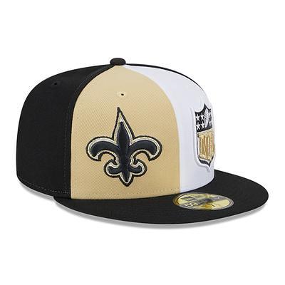 Men's New Era Black/Gold New Orleans Saints Surge 39THIRTY Flex Hat