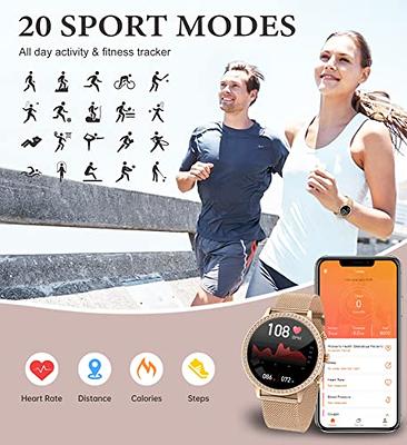 Smart Watch for Women (Bluetooth Call Receive Dial), Smart Watches for Android iOS Phones 1.32 HD Smartwatch with Ai Voice Control Heart Rate Sleep