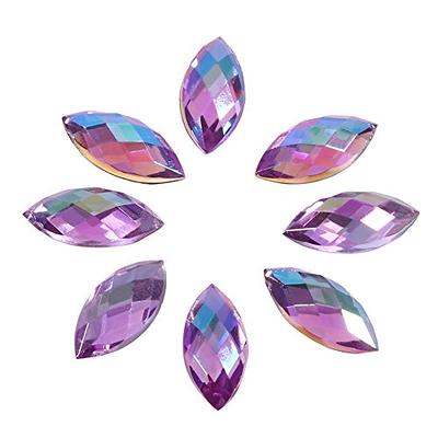 1 Jewels for Crafting Assorted Colorful Flat Back Heart Shaped Jewel Gems  Acryl