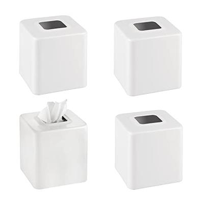 Mdesign Modern Metal Tissue Box Cover, Rectangular Holder For