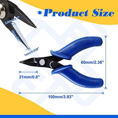 SPEEDWOX Mini Needle Nose Pliers Thin Serrated Jaw 4-1/2 Inches Small Long  Nose Pliers Micro Precision Wire Looping Fine Chain Nose Plier Professional