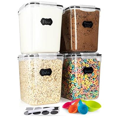 Vtopmart 10 PCS Flour and Sugar Storage Container, Large Airtight Food  Storage Containers with Lids for Kitchen, Pantry Organization and Storage,  BPA