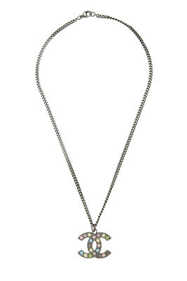 What Goes Around Comes Around Chanel Enamel Cc Necklace in