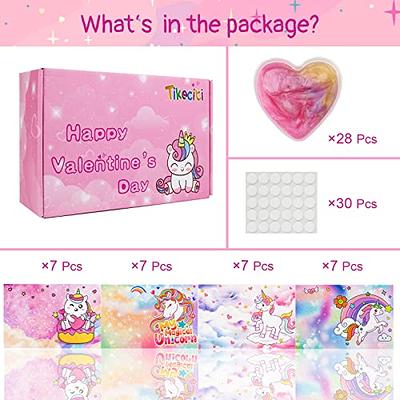 GIFTARC Valentines Day Gifts for Kids - 112pcs Kids Valentines Gifts Set with 36 Valentines Day Cards , 36 LED Finger Lights,40 Packing Bags for