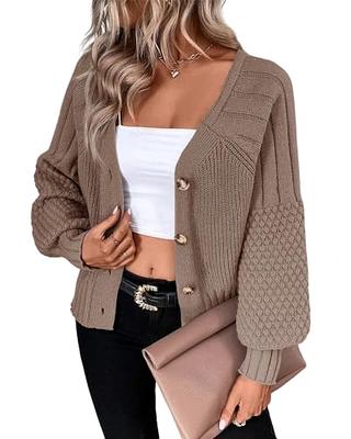 Chunky Knit Cropped Cardigan