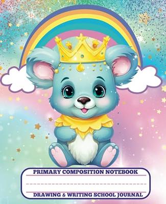 Primary Composition Notebook Rainbows: Amazing Half Page Ruled Writing &  Drawing Story Journal For Girls Ages 8-12, Dotted Midline and Picture  Space, Grades K-2, 110 pages
