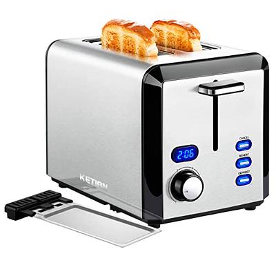 Nostalgia TCS2 Grilled Cheese Toaster with Easy-Clean Toaster Baskets and  Adjustable Toasting Dial