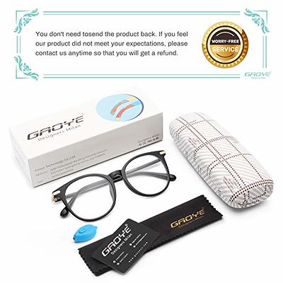 Round Eyewear Transparent Computer Glasses Frame Women Men