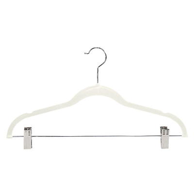 Simplify 10-Pack Plastic Non-slip Grip Clothing Hanger (Blue) in