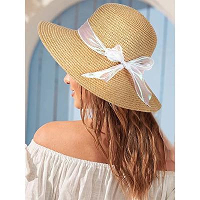 foci cozi, Womens Straw Sun Beach Hat- 10 in 1 Summer Wide Brim Hats,  Floppy Bucket Sun Hats for Women UV Protection, Brown - Yahoo Shopping