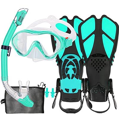 HH HHAO SPORT Kids Mask Fins Snorkel Set Snorkeling Packages, with Diving  Mask, Snorkel, Adjustable Swim Fins, Mesh Bag, Anti-Fog Anti-Leak Snorkeling  Gear for Kids for Snorkeling Swimming Diving - Yahoo Shopping