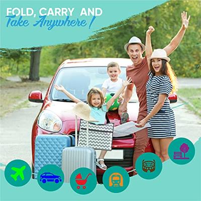 Kids Travel Tray Car Seat Travel Tray Toddler Travel Essentials Activity  Tray Table Travel Organizer Waterproof Surface Dry Erase Board Gray 